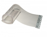 1,50m x 200 x 2 mm PVC-Ersatzstreifen transparent Edelstahl